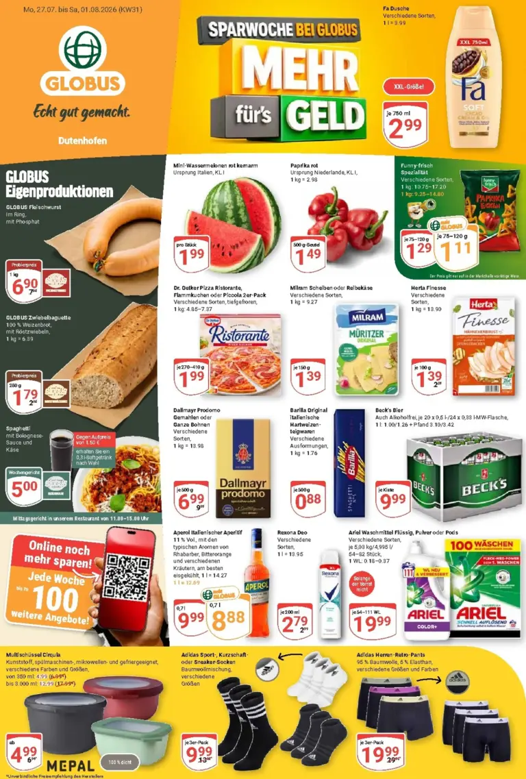Globus Prospekt ab 27.07.2026