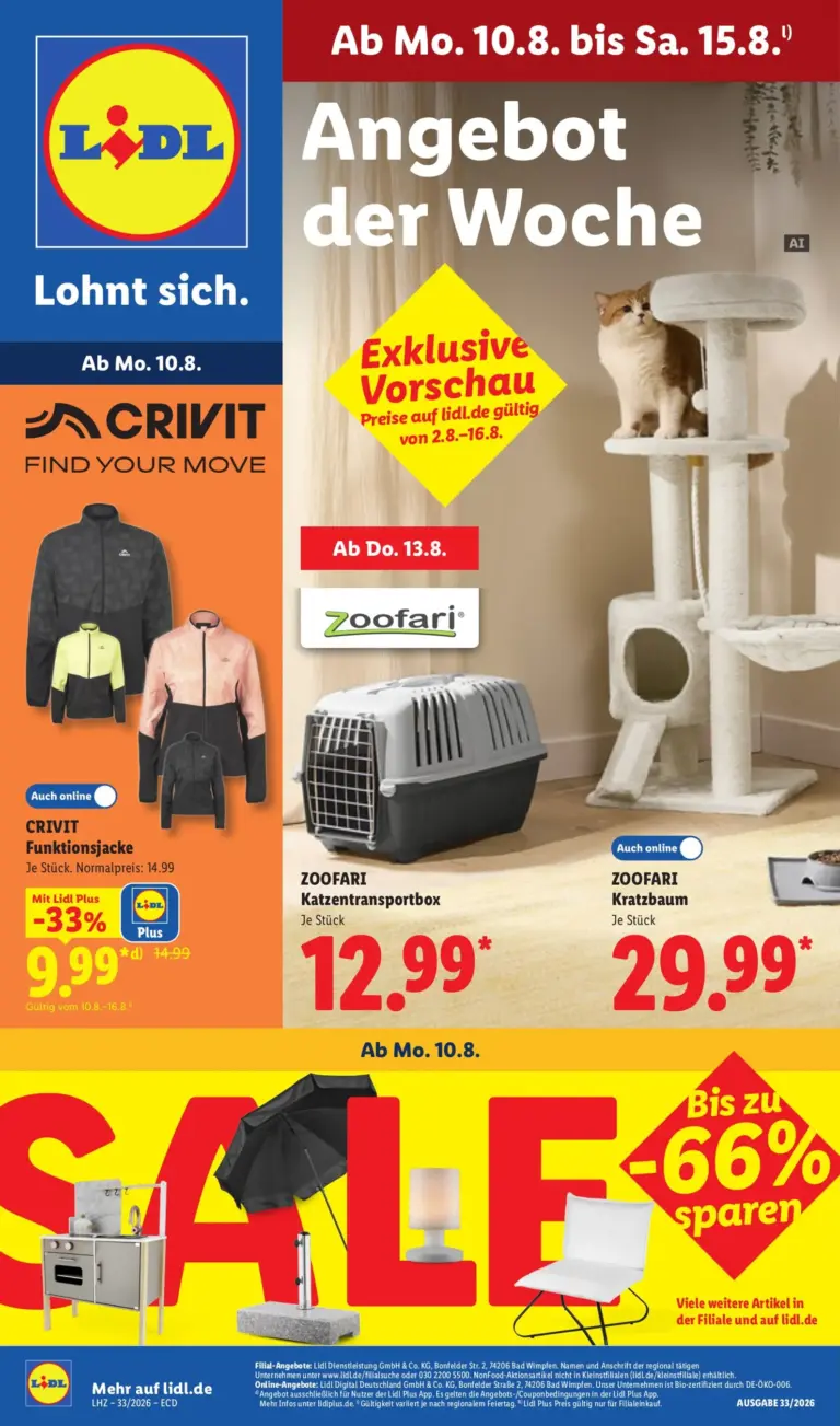 LIDL Prospekt ab 10.08.2026