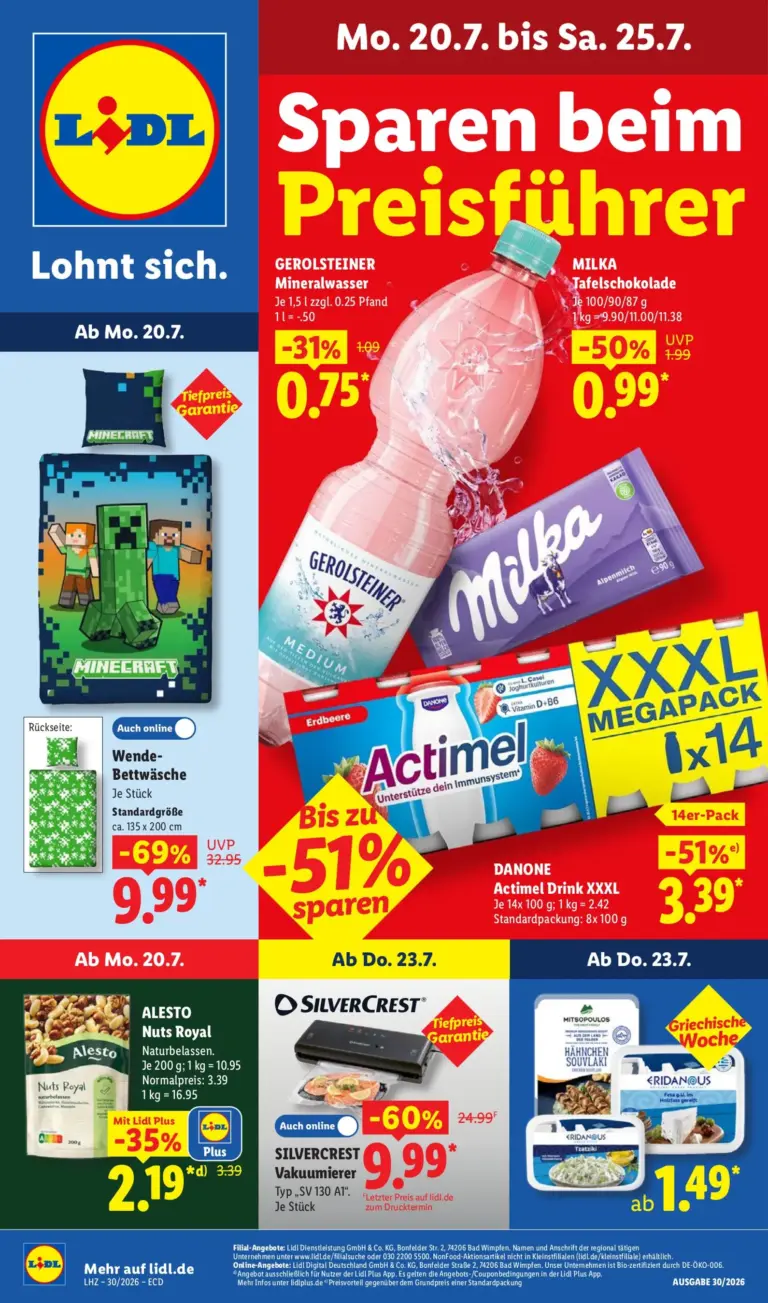 LIDL Prospekt ab 20.07.2026
