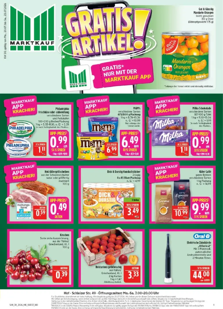Marktkauf Prospekt ab 20.07.2026