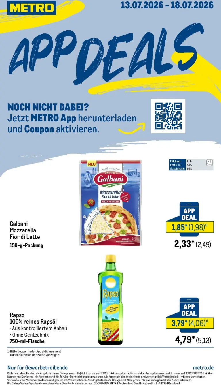 METRO Prospekt ab 13.07.2026