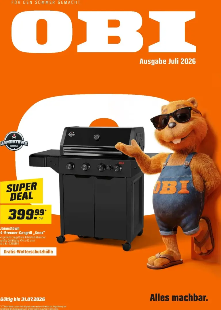 Obi Prospekt ab 01.07.2026