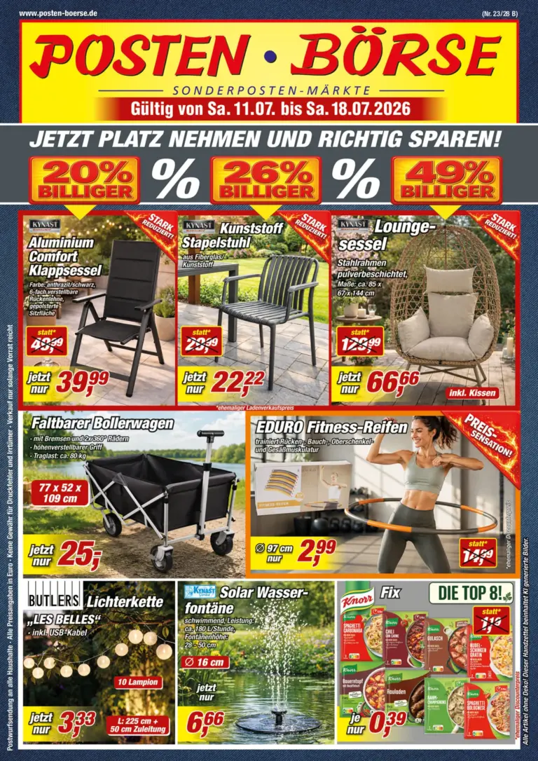 Posten Boerse Prospekt ab 11.07.2026