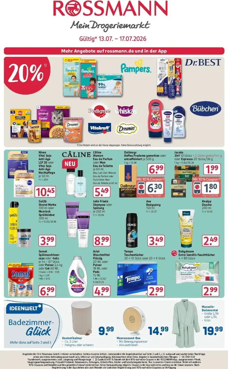 Rossmann Prospekt ab 13.07.2026