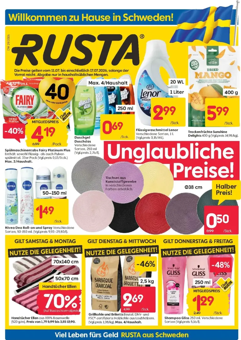 Rusta Prospekt ab 11.07.2026