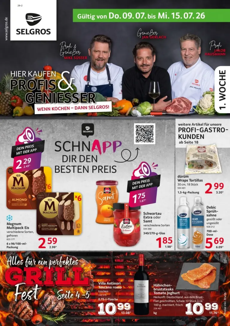 Selgros Prospekt ab 09.07.2026