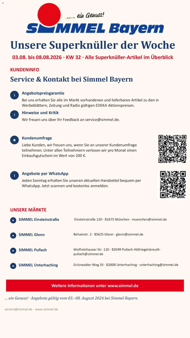 Simmel Prospekt ab 03.08.2026