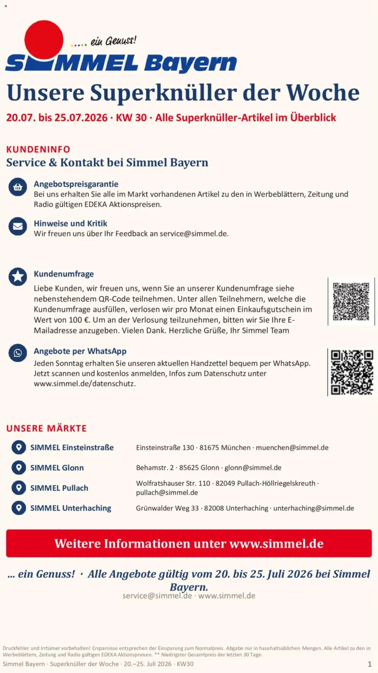 Simmel Prospekt ab 20.07.2026