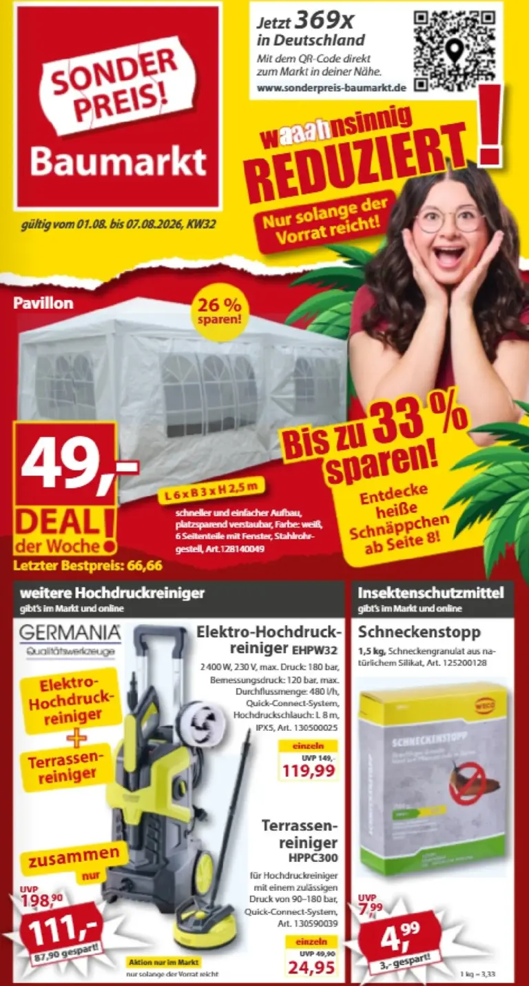 Sonderpreis Baumarkt Prospekt ab 01.08.2026