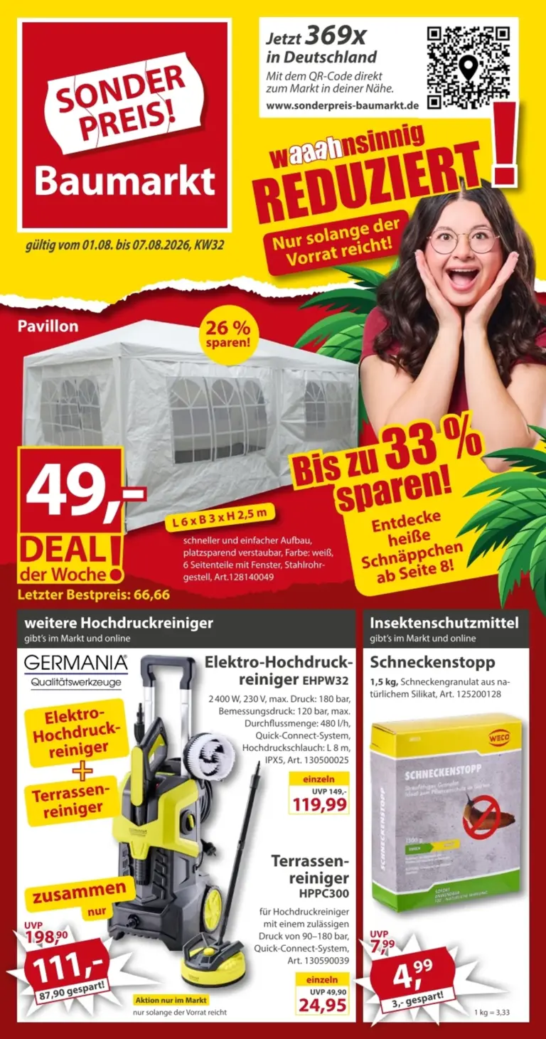 Sonderpreis Baumarkt Prospekt ab 01.08.2026