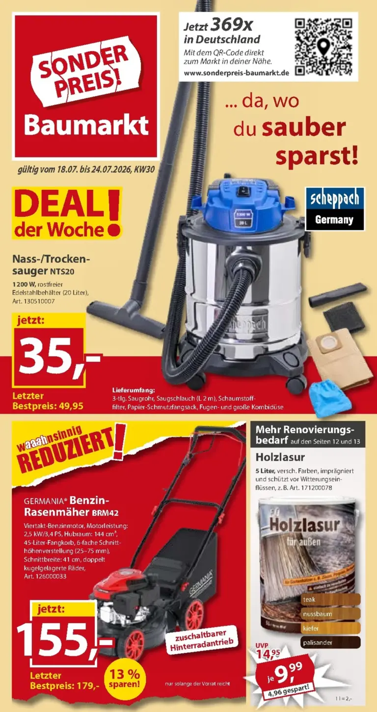 Sonderpreis Baumarkt Prospekt ab 18.07.2026
