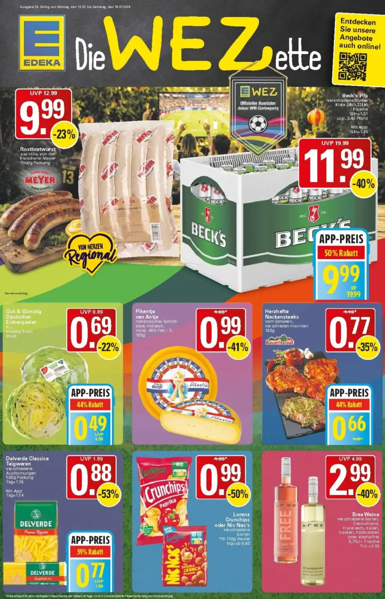 WEZ Prospekt ab 13.07.2026