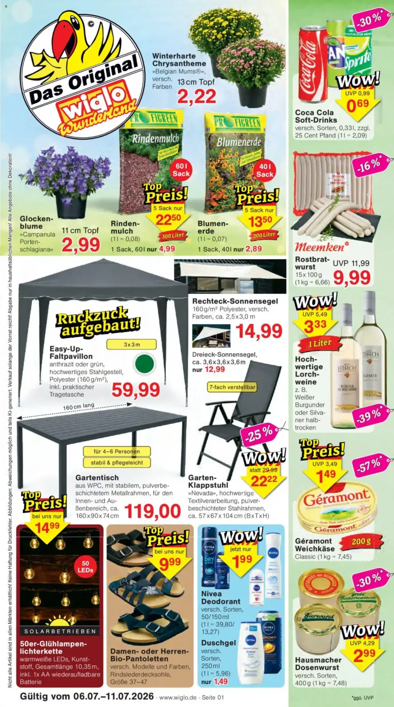 Wiglo Wunderland Prospekt ab 06.07.2026
