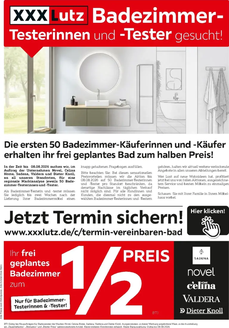XXXLutz Prospekt ab 27.07.2026