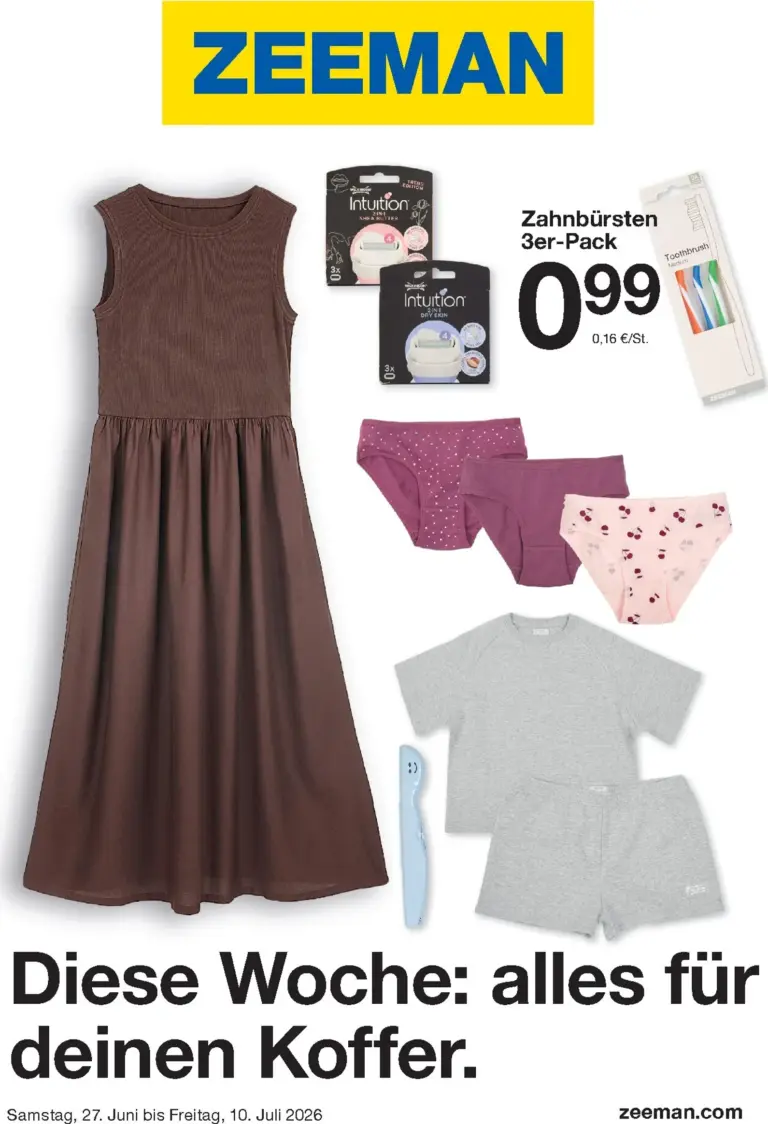Zeeman Prospekt ab 27.06.2026