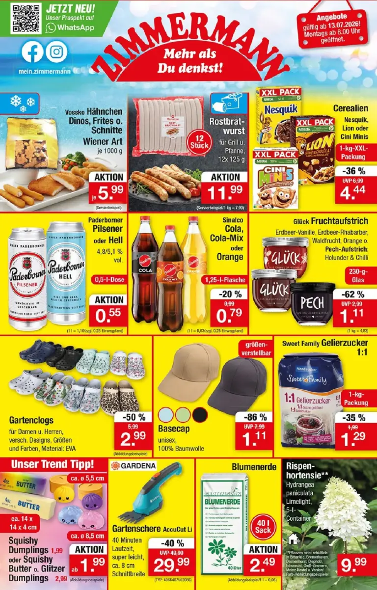 Zimmermann Prospekt ab 13.07.2026