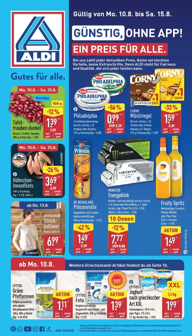 Aldi Nord Prospekt ab 10.08.2026