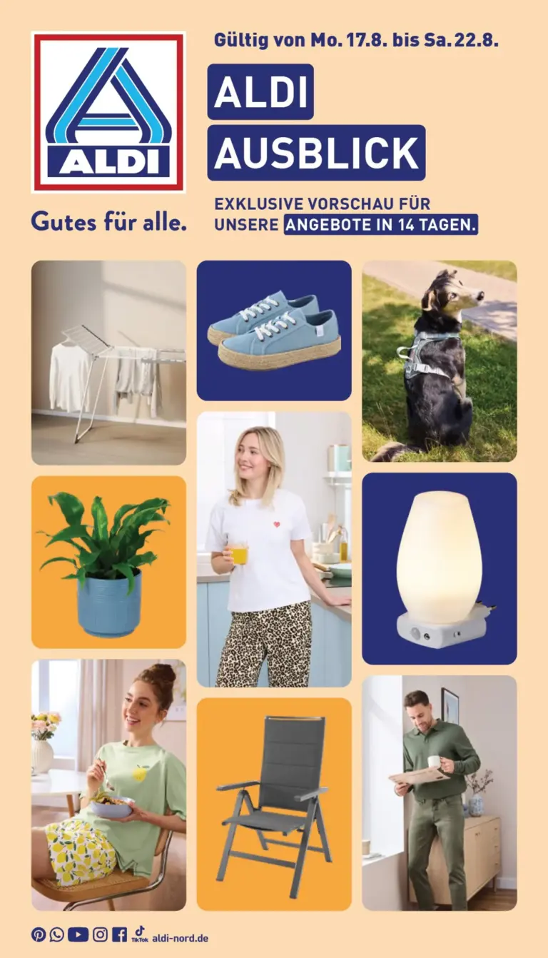 Aldi Nord Prospekt ab 17.08.2026