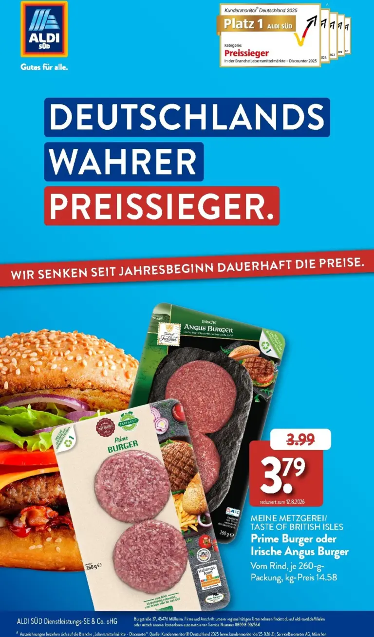 Aldi Süd Prospekt ab 01.08.2026