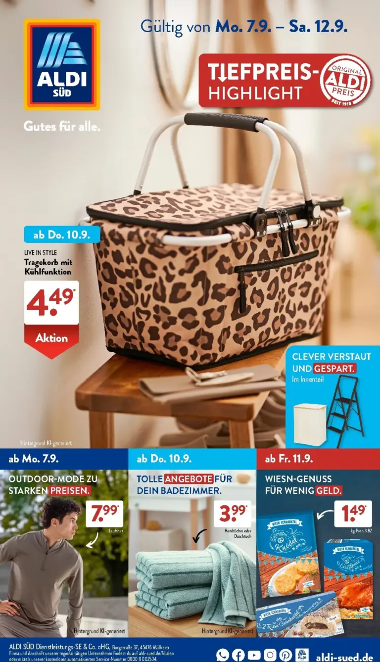 Aldi Süd Prospekt ab 07.09.2026