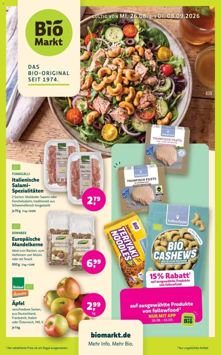 Biomarkt Prospekt ab 26.08.2026