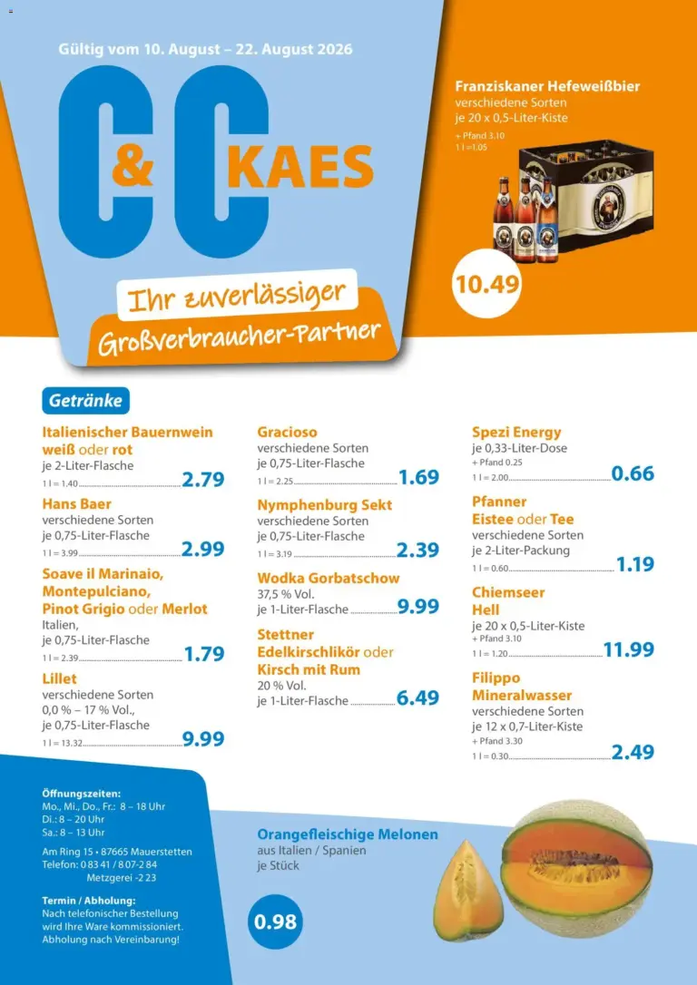 C&C Prospekt ab 10.08.2026