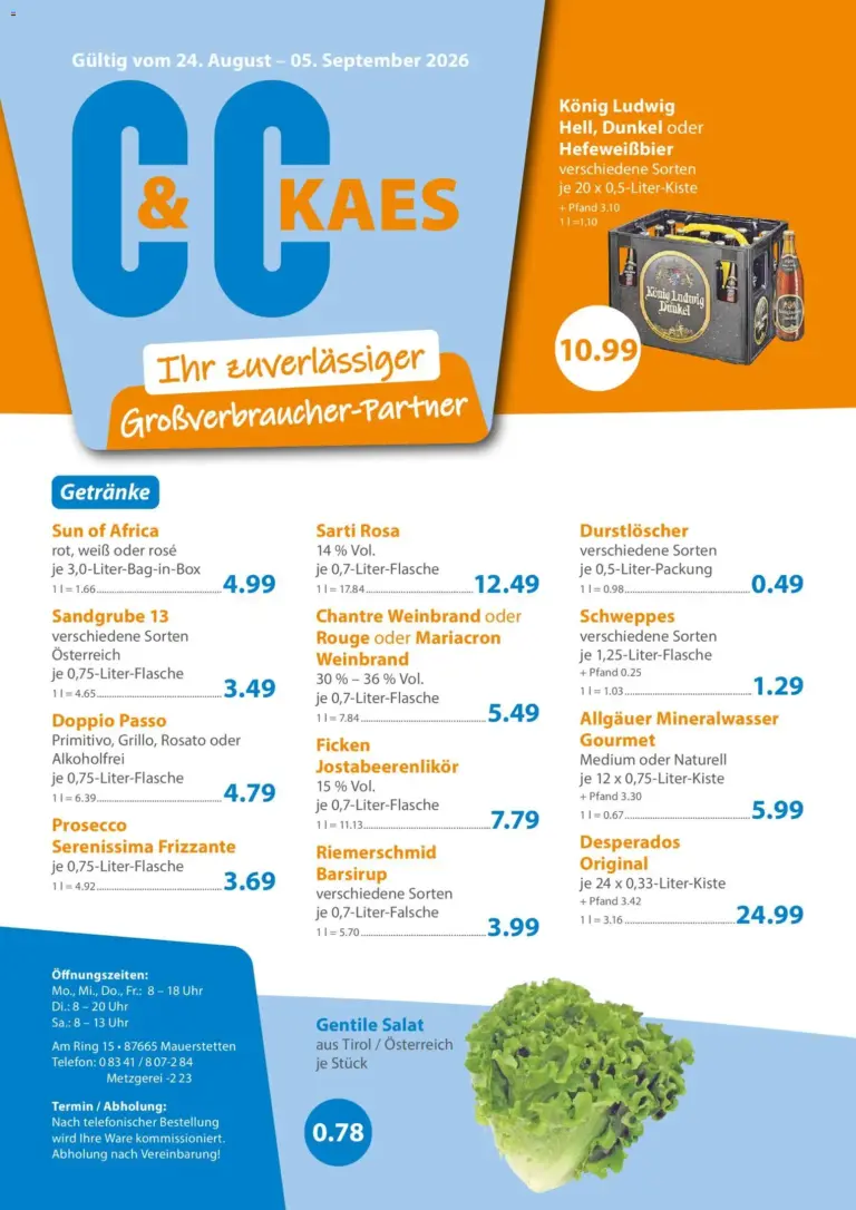 C&C Prospekt ab 24.08.2026
