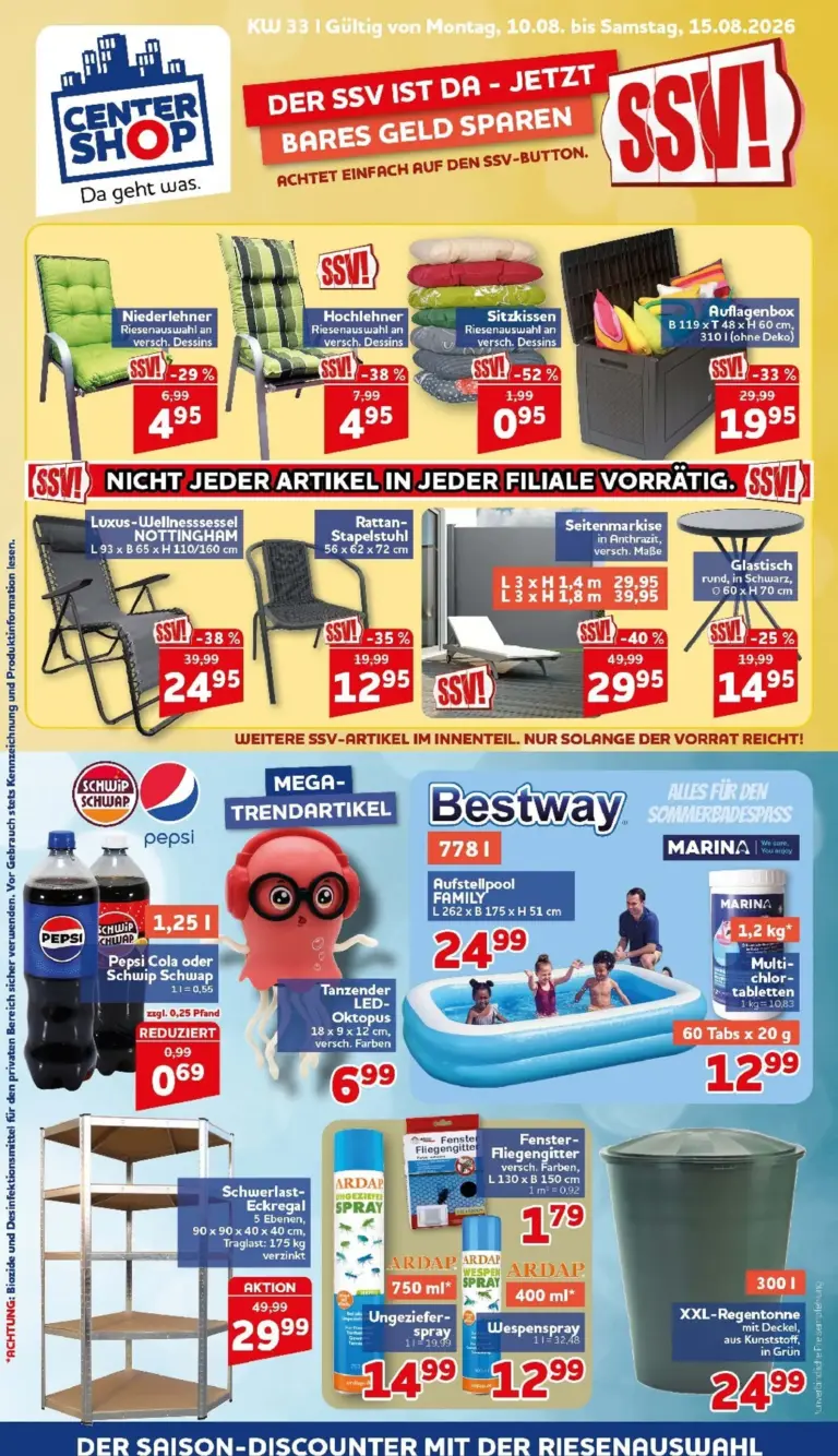 Centershop Prospekt ab 10.08.2026
