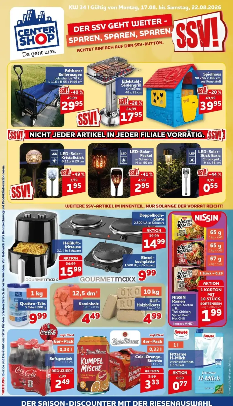 Centershop Prospekt ab 17.08.2026