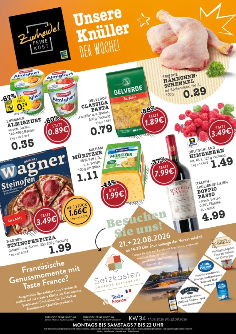 Edeka Zurheide Prospekt ab 17.08.2026