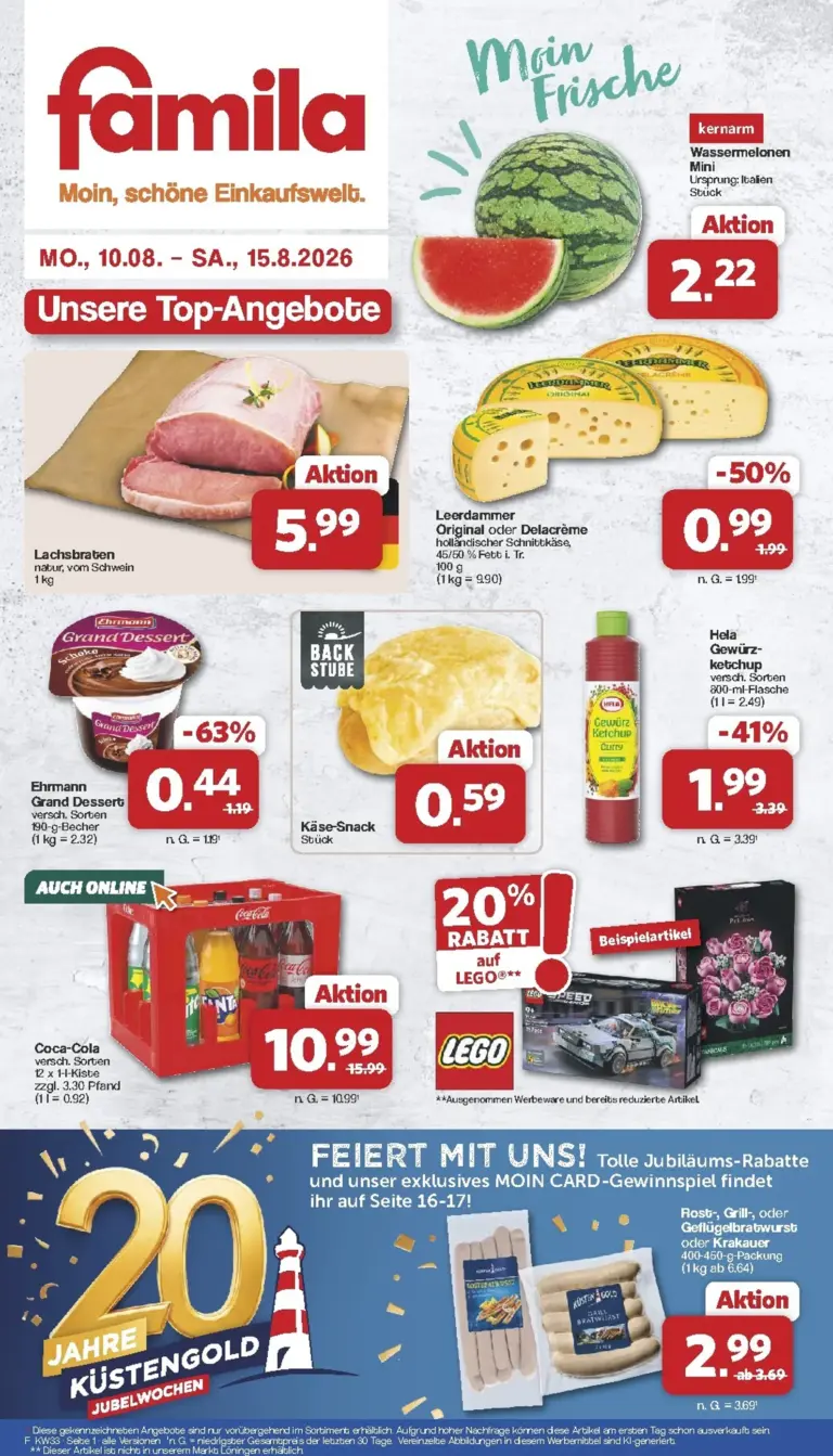 Famila Nordwest Prospekt ab 10.08.2026