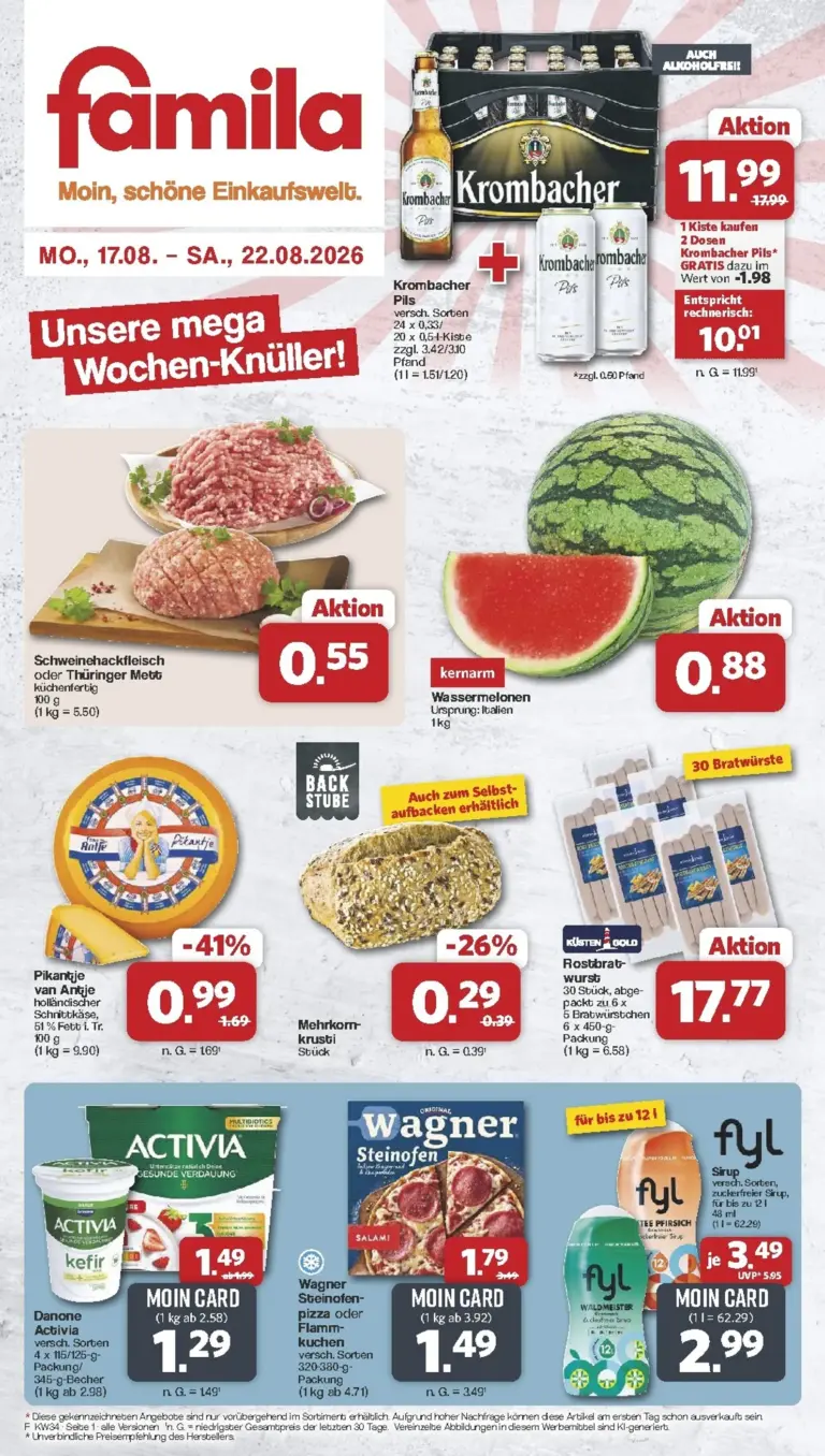 Famila Nordwest Prospekt ab 17.08.2026