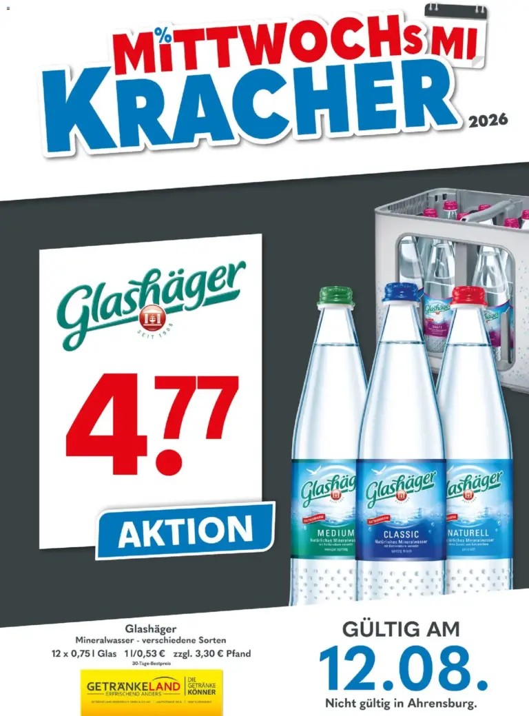 Getränkeland Prospekt ab 12.08.2026