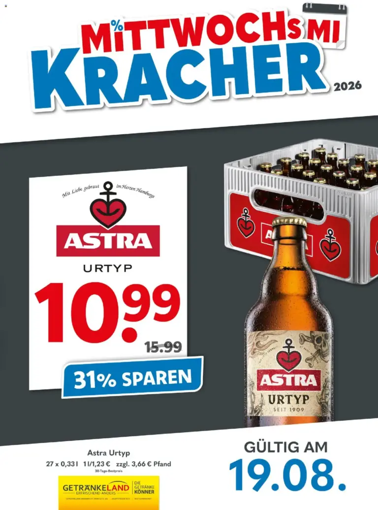 Getränkeland Prospekt ab 19.08.2026