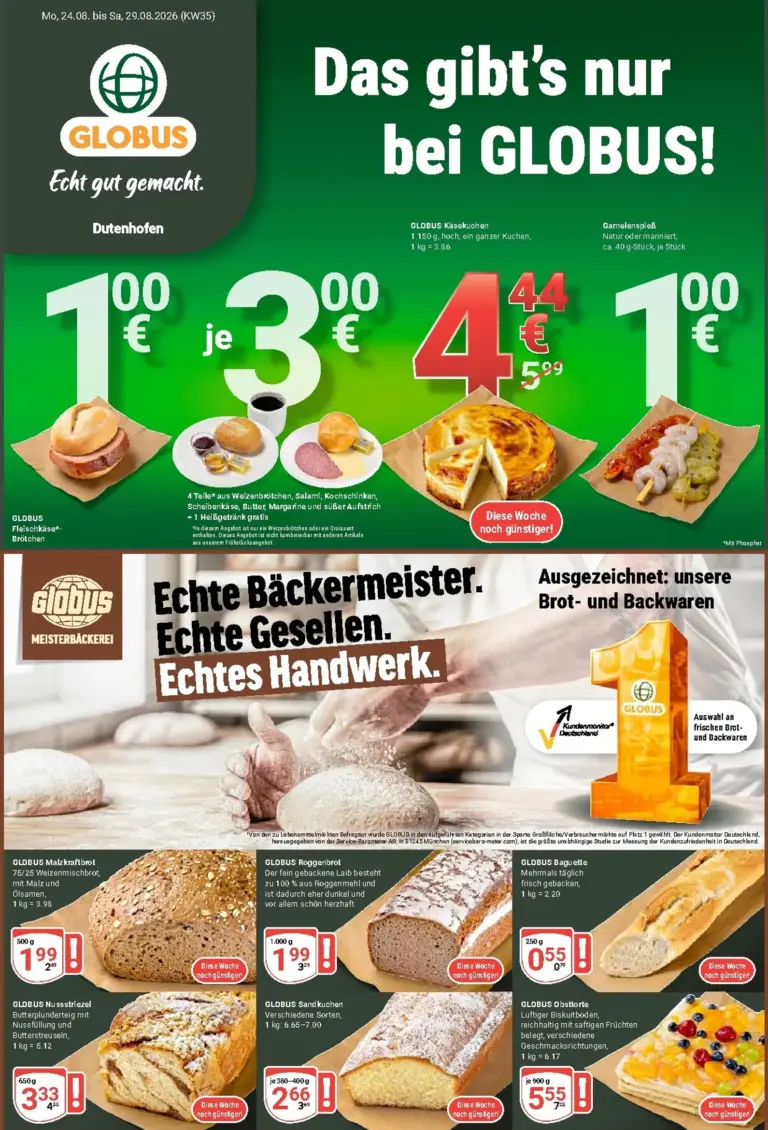 Globus Prospekt ab 24.08.2026