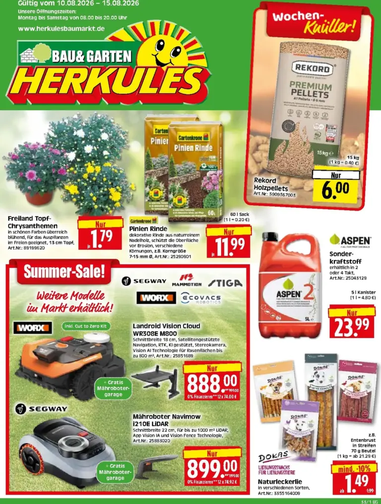 Herkules Prospekt ab 10.08.2026