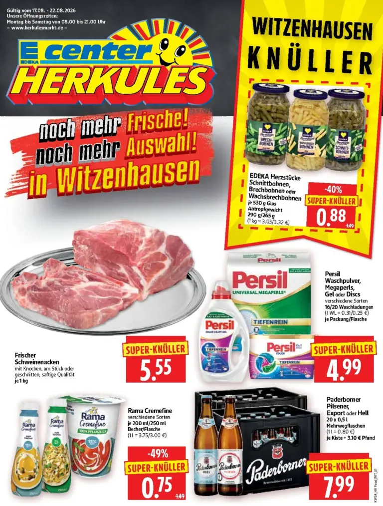 Herkules Prospekt ab 17.08.2026