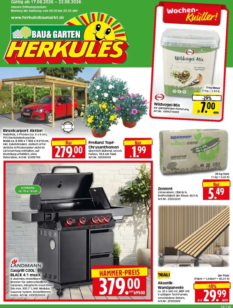 Herkules Prospekt ab 17.08.2026