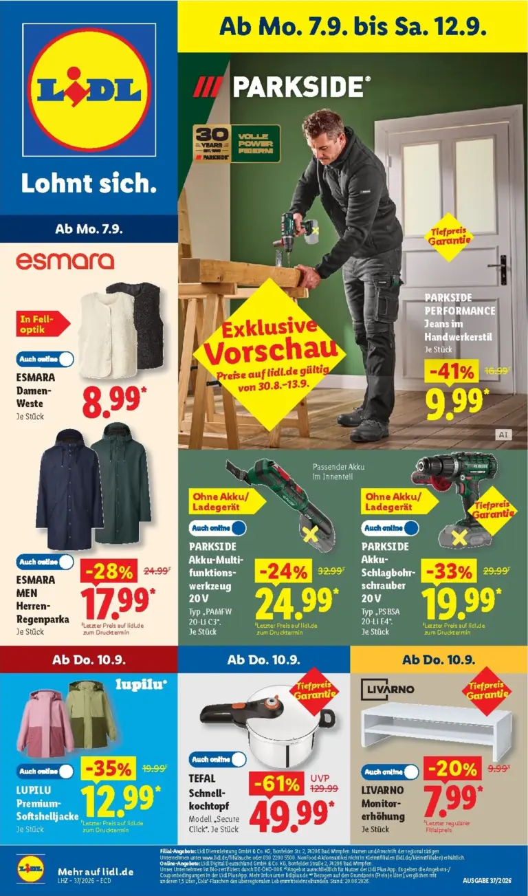 LIDL Prospekt ab 07.09.2026
