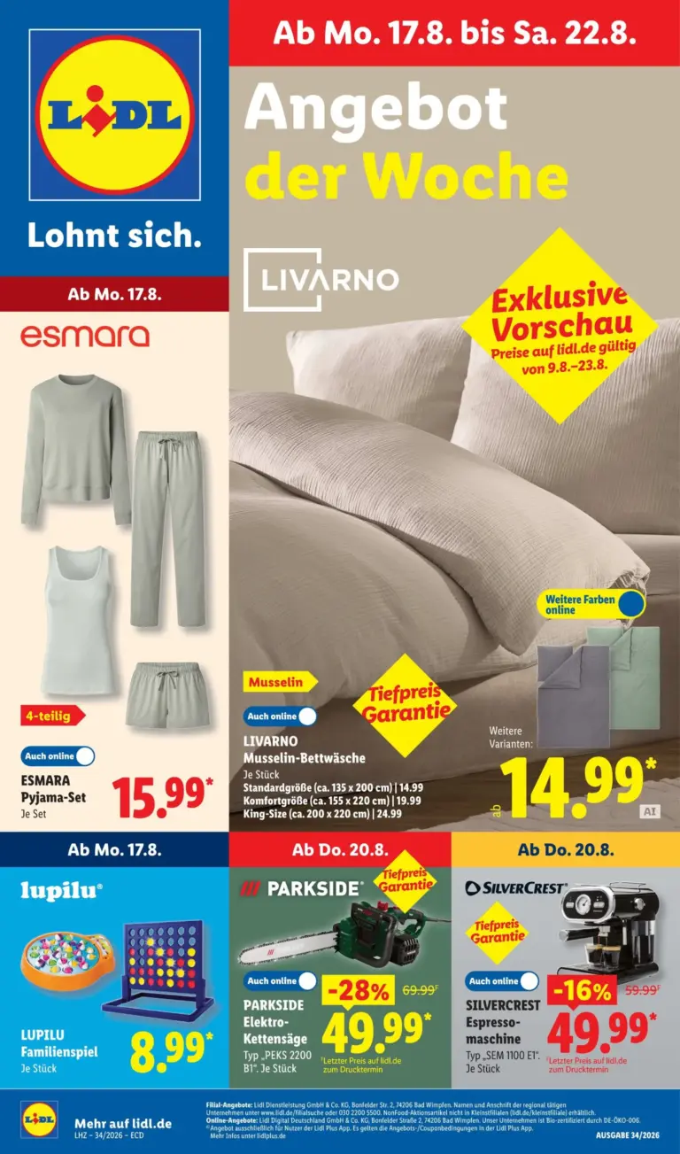 LIDL Prospekt ab 17.08.2026