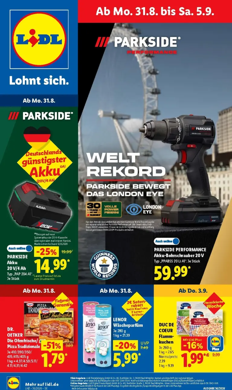 LIDL Prospekt ab 31.08.2026