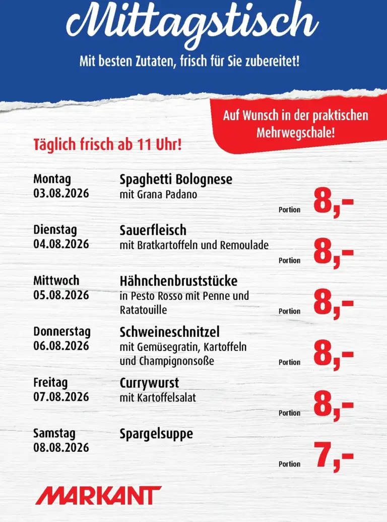Markant Prospekt ab 03.08.2026