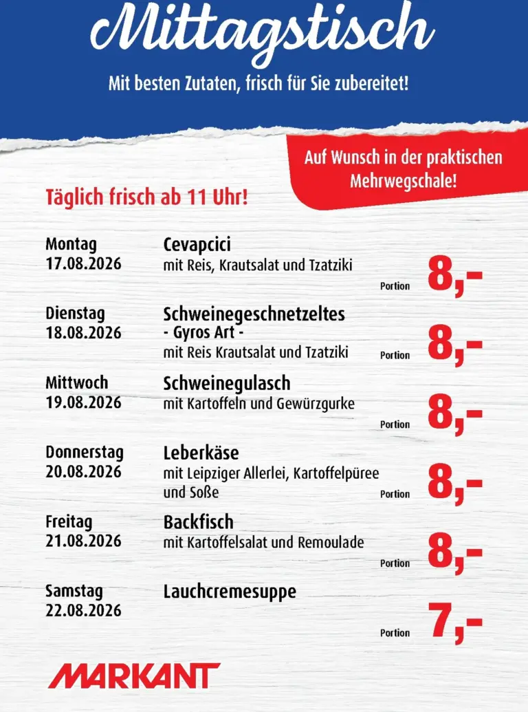 Markant Prospekt ab 17.08.2026