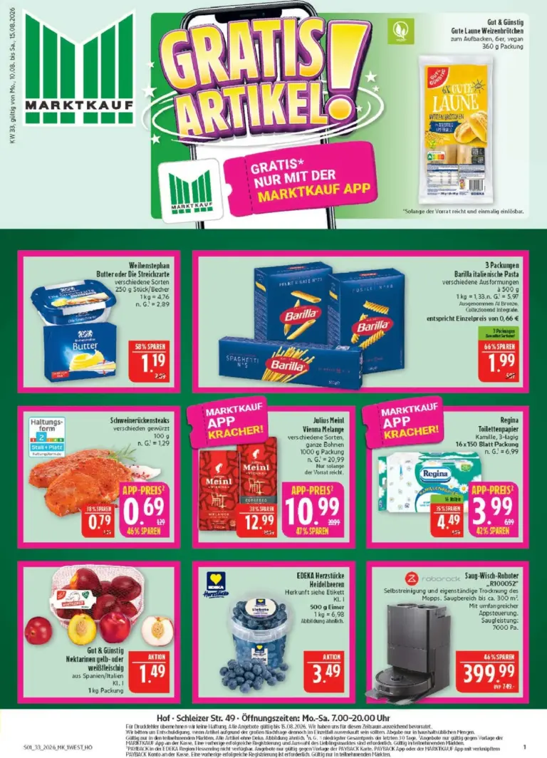 Marktkauf Prospekt ab 10.08.2026