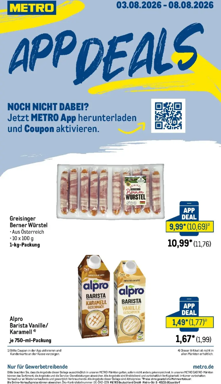 METRO Prospekt ab 03.08.2026