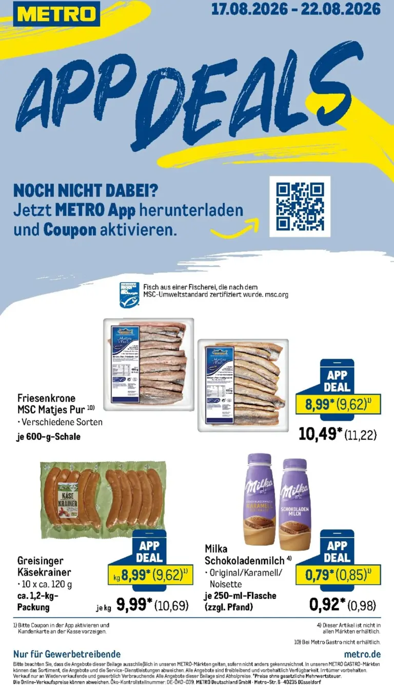 METRO Prospekt ab 17.08.2026