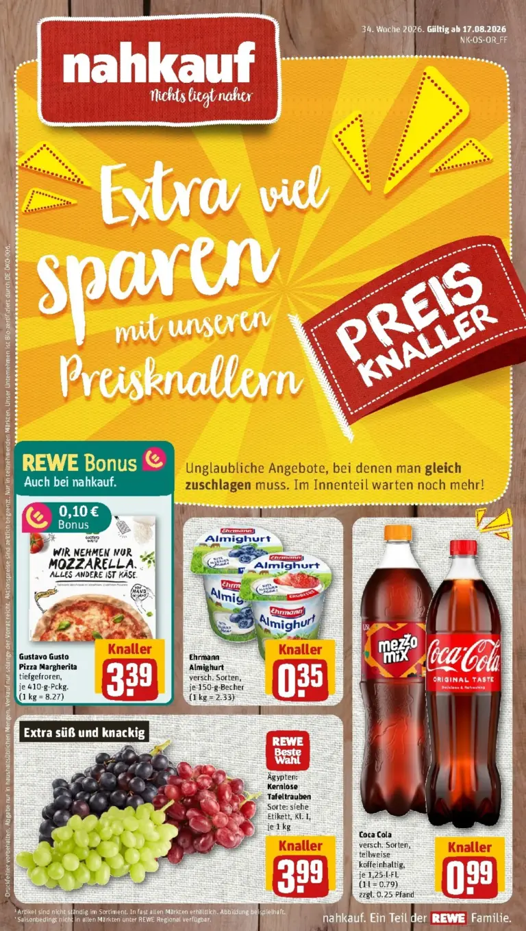 nahkauf Prospekt ab 17.08.2026