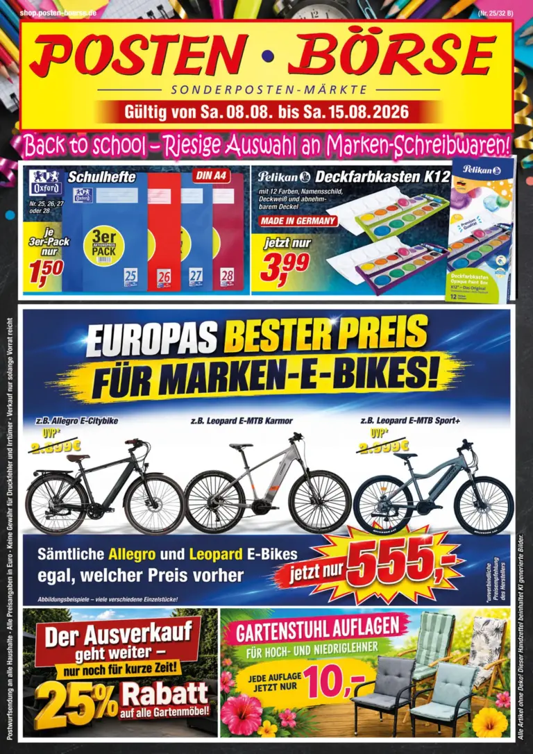 Posten Boerse Prospekt ab 08.08.2026
