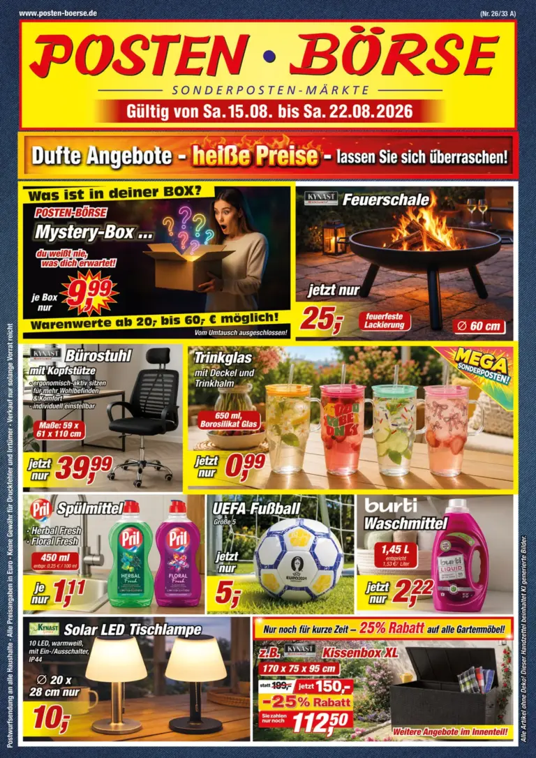 Posten Boerse Prospekt ab 15.08.2026