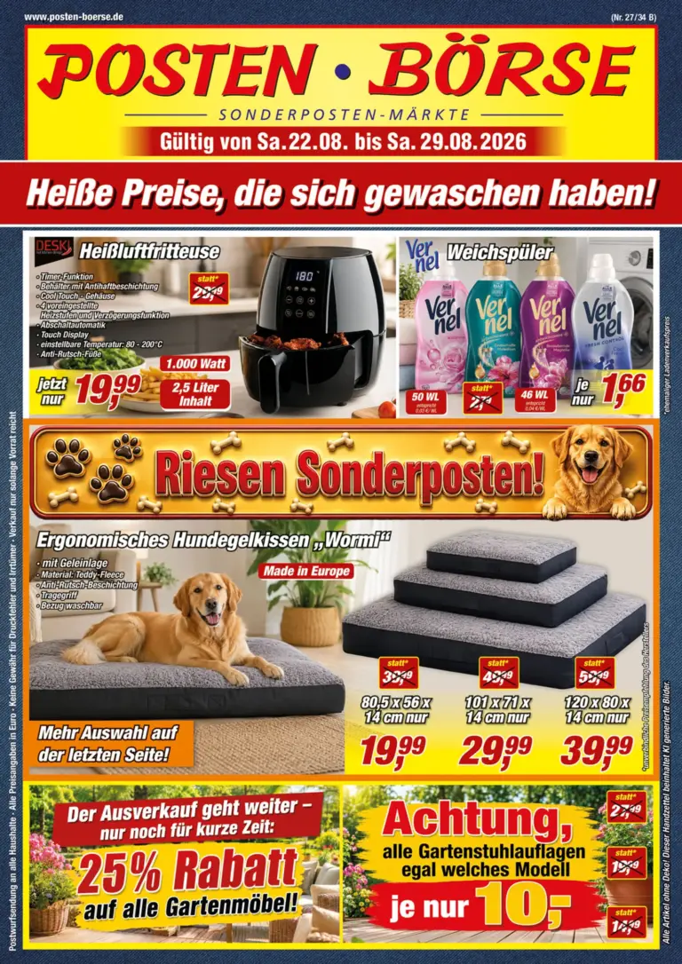 Posten Boerse Prospekt ab 22.08.2026
